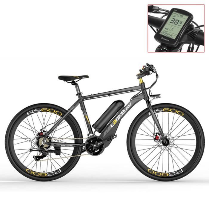 Vélo électrique de RS600,36V20Ah vélo de Route, Frein à Disque des Deux,Systèmes d'assistance à la pédale (+1 batterie de rechange).