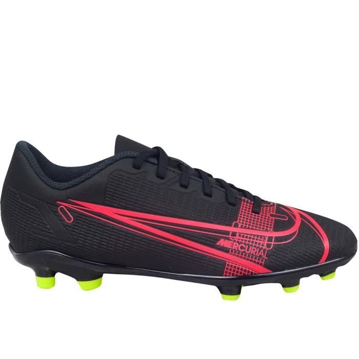 NIKE Baskets JR Mercurial Vapor 14 Club FG MG Rouge-Noir - Mixte/Enfant
