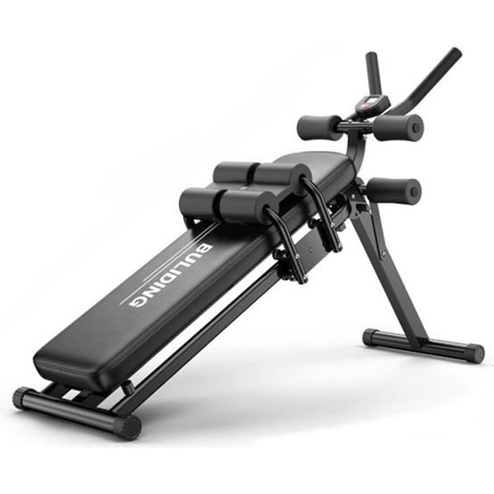 NEUFU Banc de musculation entraînement fitness 2 en 1 abdominaux et dorsaux