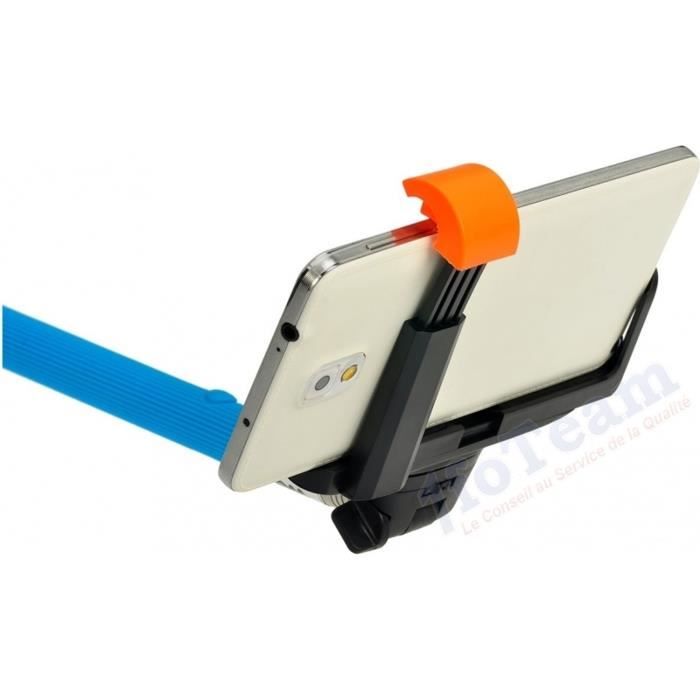 WE Perche à selfie - Bluetooth - Compatible Android 3.0 et IOS4.0 - Bleu