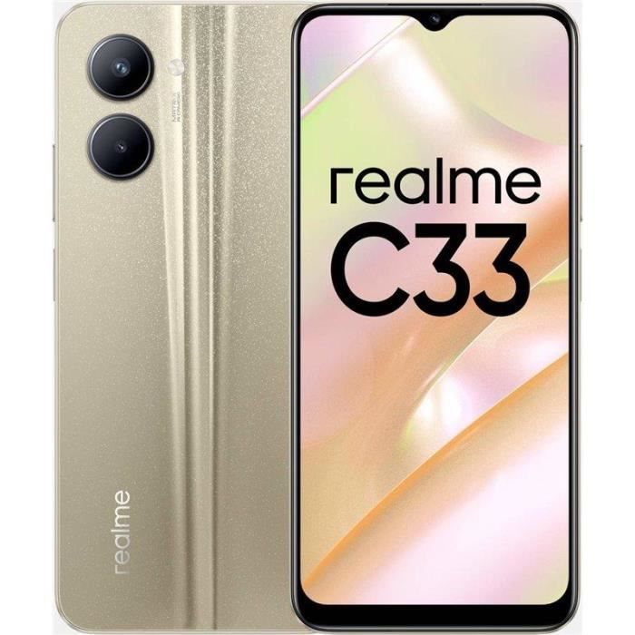 Realme C33 4G 64GB 4GB RAM Dual-SIM Sable Doré