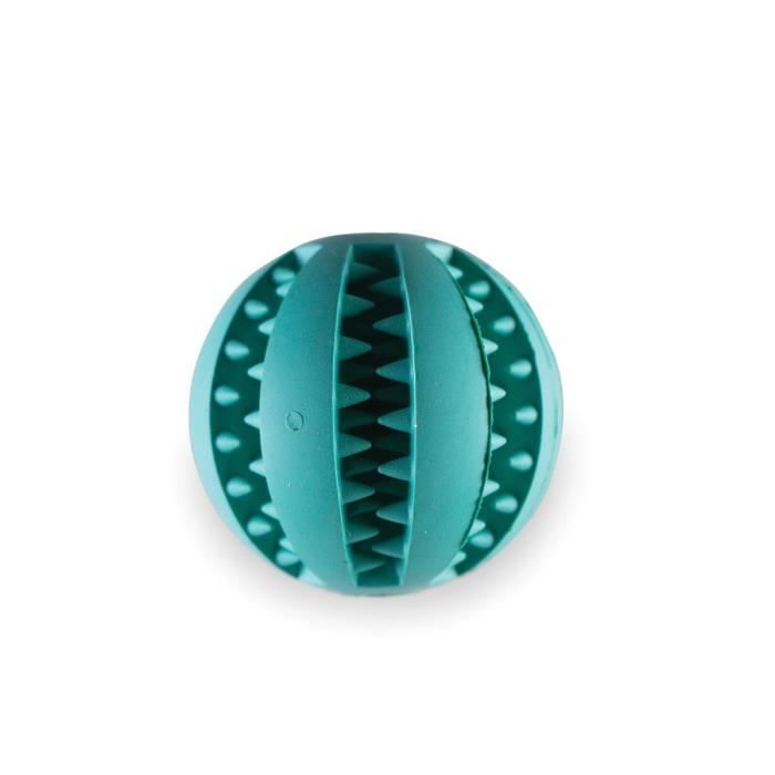 VADIGRAN Jouet caoutchouc Dentalfun baseball menthe - 7 cm - Pour chien