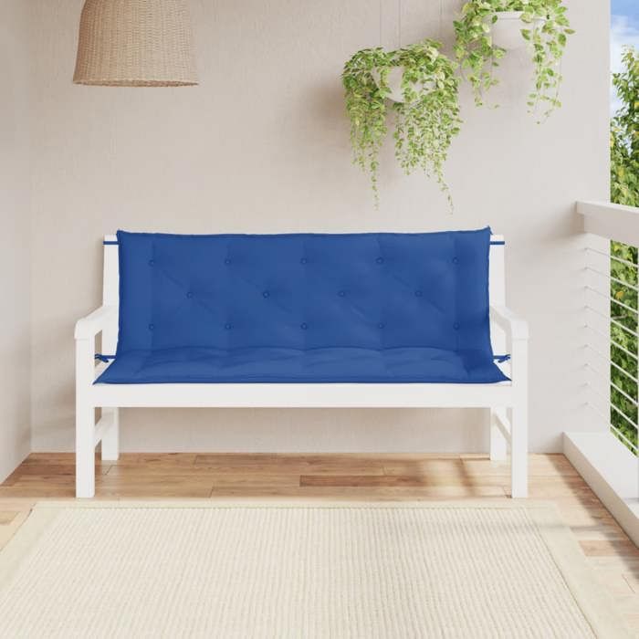 vidaXL Coussins de Banc Jardin 150x50x7 cm - vue 2