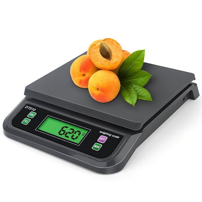 Balance De Cuisine électronique 30kg - Précision 1g - Calcul Calories - 6 Unités - Écran LCD