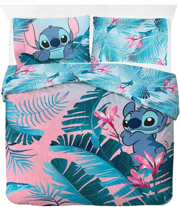 Parure de lit Deux Personnes pour Enfant - Ensemble Housse de Couette 200x200cm et 2 taies doreiller 50 x 75 cm