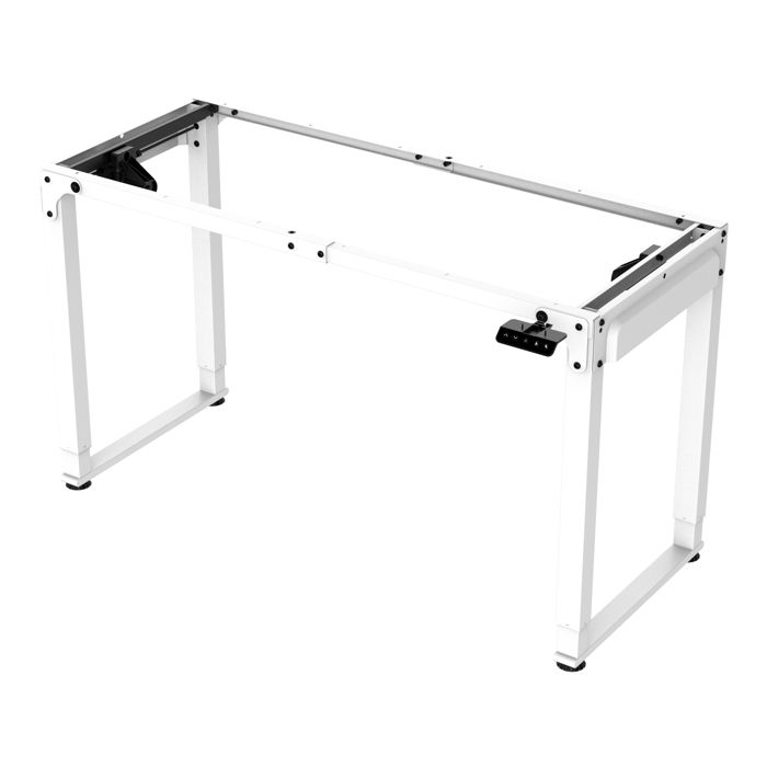 Pied de table électrique à hauteur réglable Kirkkonummi acier allié hauteur 70 -115 cm blanc