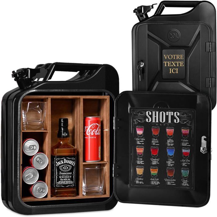 Mavertoidon Mini Bar Personnalisé Jerry Can - Cadeau Homme Personnalisé ...