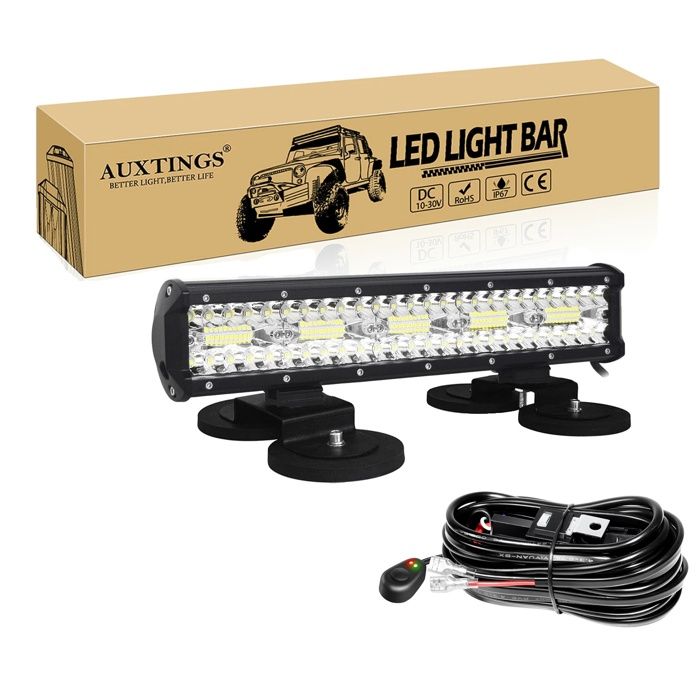 Support De Barre Lumineuse LED Incurvée Pour Silverado 1500 2500HD - Montage Pare-Brise Toit