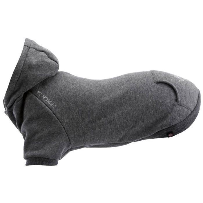 Sweat à capuche pour chien - TRIXIE - Gris - Taille S - Confortable - Polyester Sweat à capuche pour chien - TRIXIE - Gris - Taille S - Confortable - Polyester