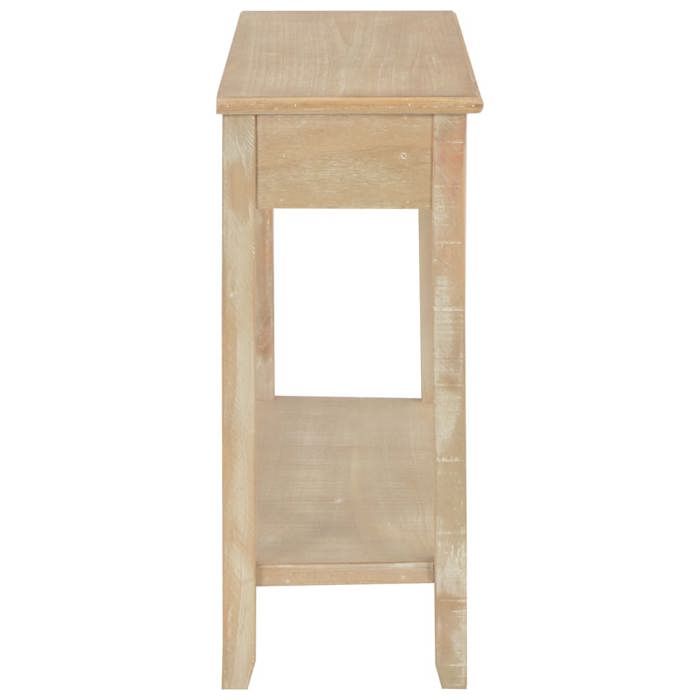 Brun Table console - CLARENCE - Meuble couloir - 110x35x80 cm - Bois CC325
