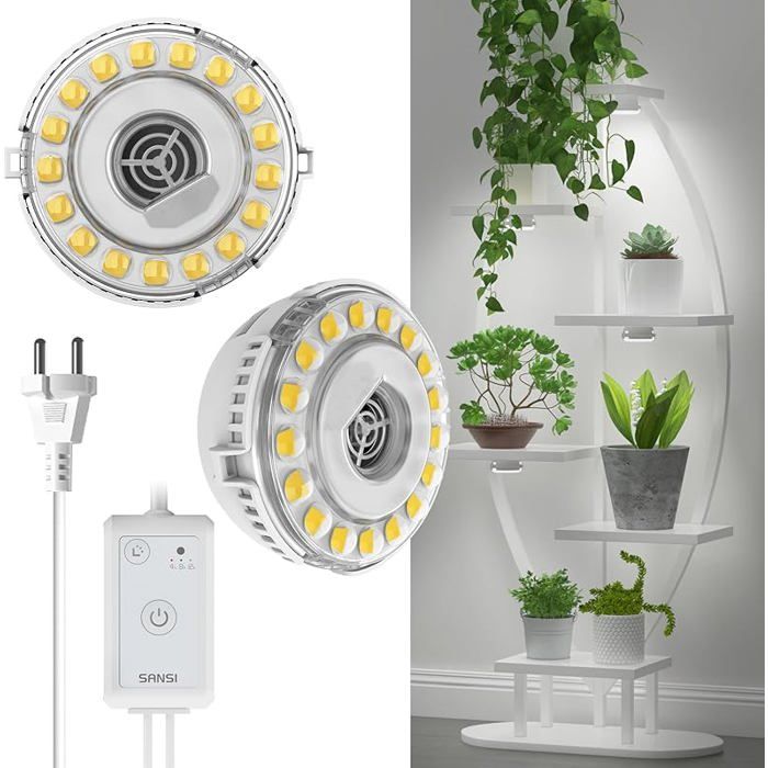 Lampe Horticole LED à Intensité Variable 10W Pour Pntes intérieu Lampe de Croissance à 10w avec Minuterie Dimmable