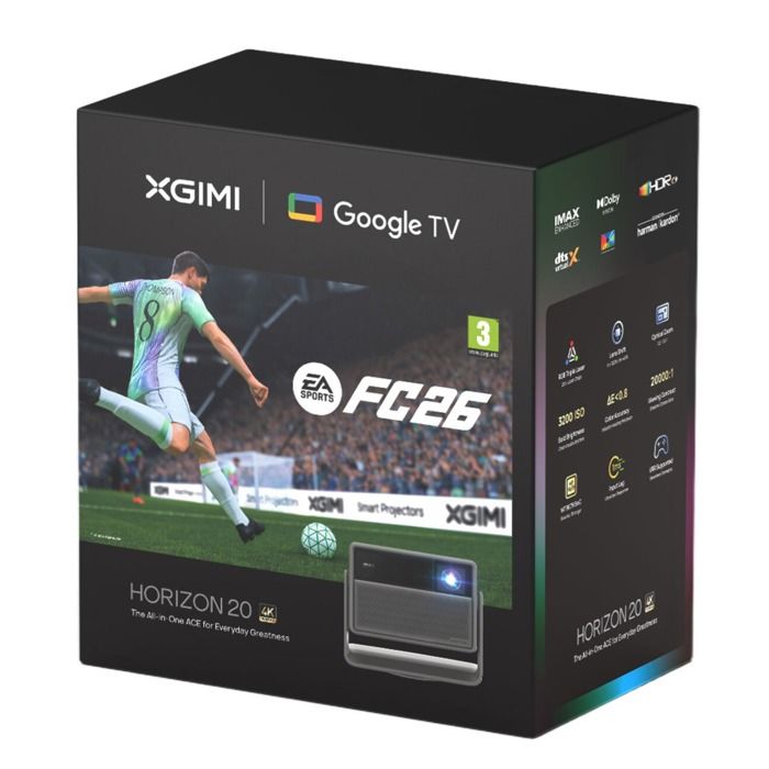 Vidéoprojecteur Xgimi Pack Edition spéciale Horizon 20 Grands Matchs Gris et Noir + Jeu EA SPORTS FC™ 26 offert