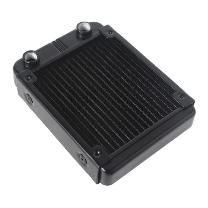 CHE Radiateur de refroidissement à eau en cuivre rouge G1 / 4 de tuyau de 0,28 pouce pour