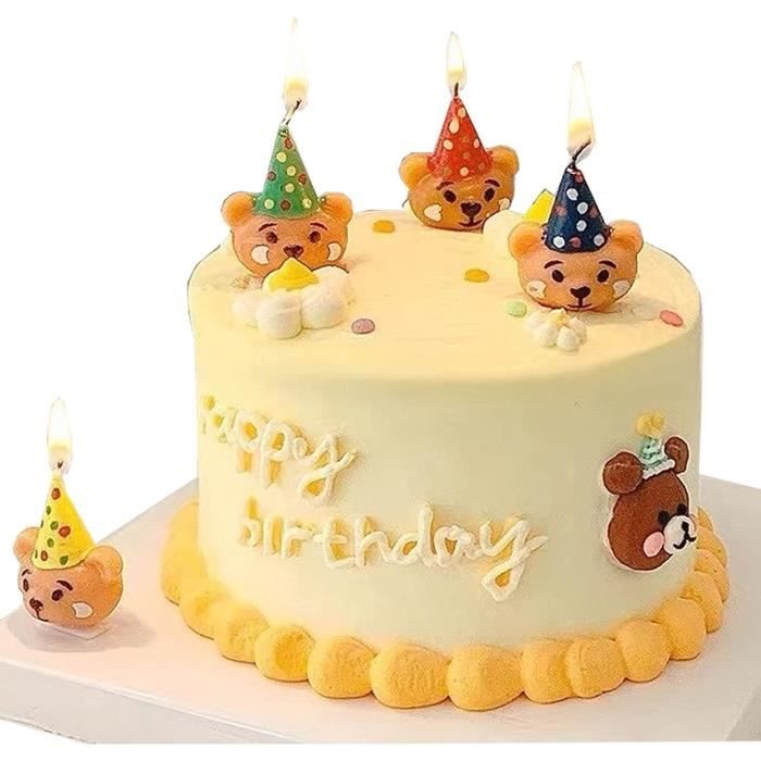 Articles De Fete Clignotant Numero Joyeux Anniversaire Bougie Support 4 Decoration Gateau Decorations De Gateau