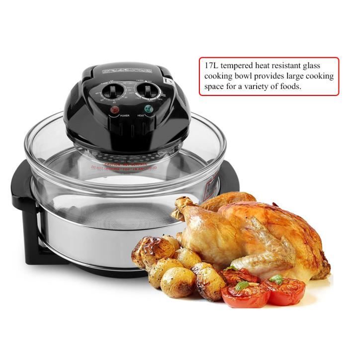 1300w Four A Convection Halogene Electrique Friteuse Multifonction 17l Noir Cdiscount Electromenager