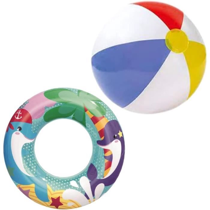Bouée Paresseux Enfant 55cm pour 2-6 Ans, Gonflable Inflateable pour Piscine, Bouée Gonflable de Tube, Anneau de Natation, Radeau Gonflable, Décoration pour Fête de Plage Partie Jeux Vacances
