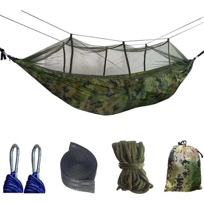 Portable Hamac De Camping Avec Moustiquaire 250 * 115 * 45Cm Gamit De