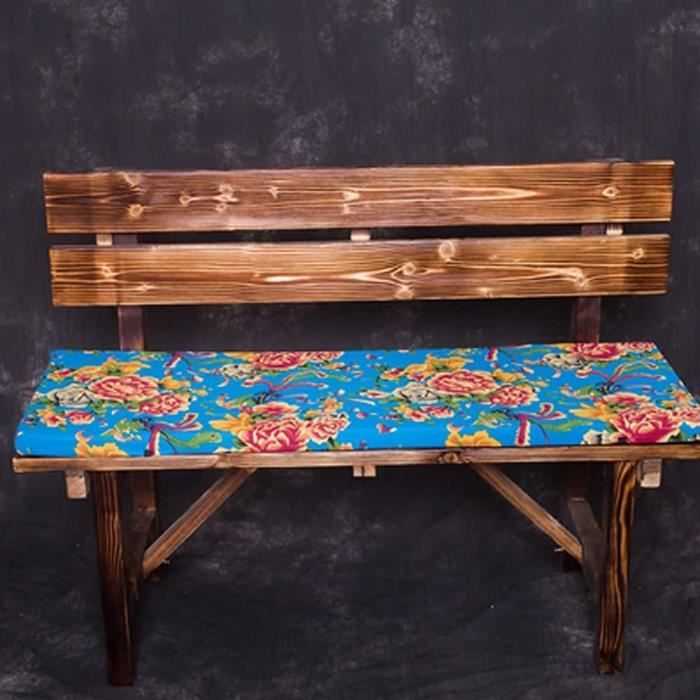 GGoty Coussin De Banc De Jardin 8cm Épaisseur - Confort Premium Pour Banc 2/3 Places (100x40cm, Vert) - Intérieur & Extérieur