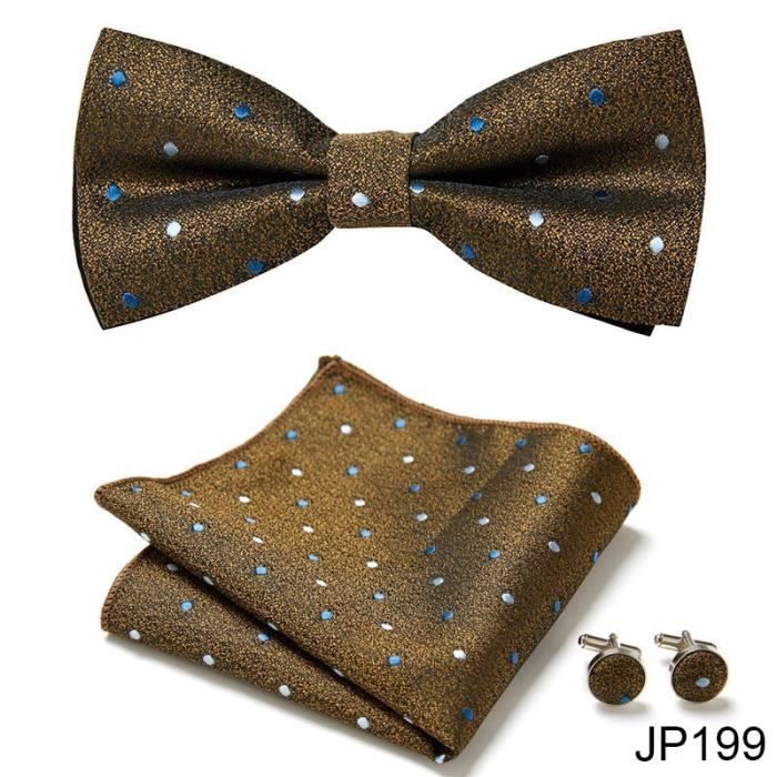Lot Nœuds Papillons Et Pochettes En Soie Pour Homme - Élégance Vintage