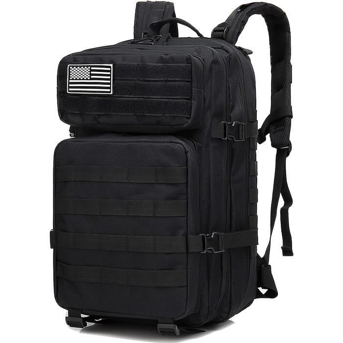 Sac À Dos Tactique Militaire 45 L Pour Homme Et Femme Avec Écusson Du