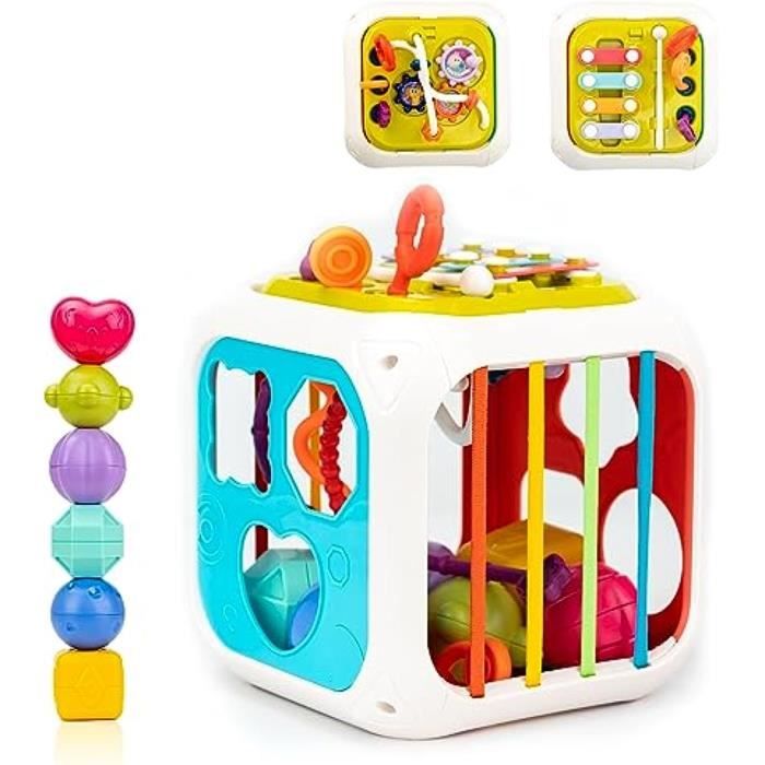 Jouet bebe 1 an, crabe jeux sensoriel bébé, montessori jouets d'activité et  de développement, jouets dentaires en silicone à cordon - Cdiscount Jeux -  Jouets