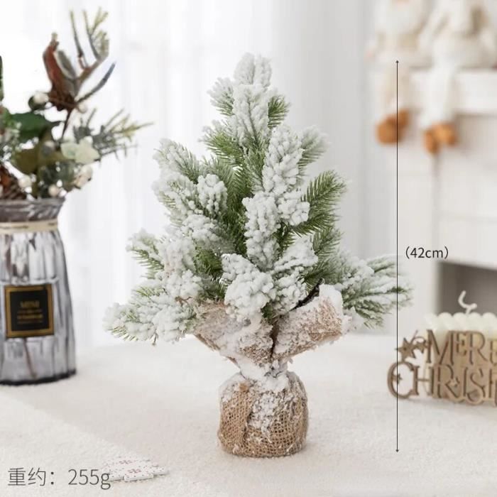 Sapin de Noël blanc neige Él,décoration de la maison,plante verte