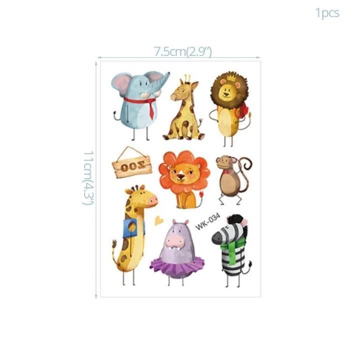 Stikers Murals Enfant Autocollants Muraux Animaux Jungle Wondever - Déco Chambre Enfant Facile Stickers Muraux Déco