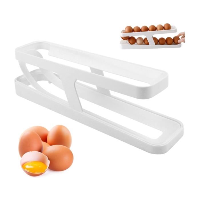 Distributeur D'Oeufs Automatique 4 Étages Pour Frigo – Roulement Par Gravité, Grande Capacité, Organisateur Oeufs Cuisine Gain De Place