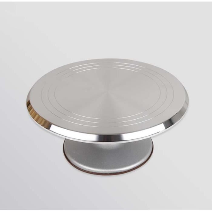 Decoration De Gateaux Tournant Plateau De Gateau 12 Pouces Patisserie Fournitures En Alliage D Aluminium 31 18 13 5cm Cdiscount Maison