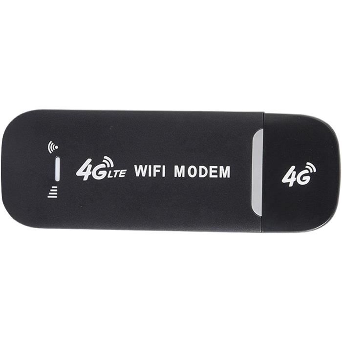 Clé USB 4G LTE - Routeur Wi-Fi Portable Sans Contrat - Jusqu'à 150 Mbit/s, 10 Appareils Simultanés - Pour Voyages Europe, Asie, Afrique | Fente SIM Incluse, Alimentation USB