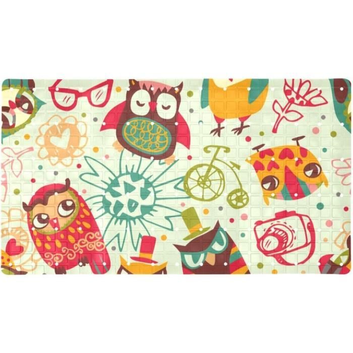 Tapis De Bain Antidérapant Dinosaure Pour Enfants - 71x38 Cm Avec Ventouses Puissantes