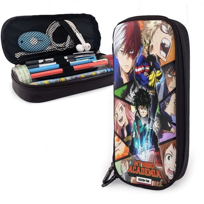 Étui à Crayons Grande Capacité 150 Emplacements - Trousse De Rangement PU Pour Marqueurs, Stylos, Crayons De Couleur (Noir)