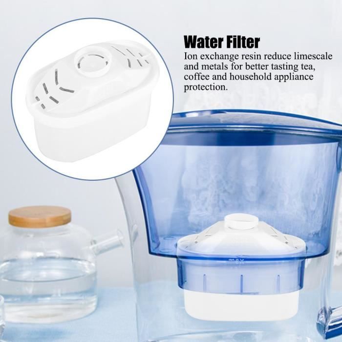 Cartouche Filtrante pour carafes Wessper Aqua Flux 6 pieces, Compatible avec Brita Maxtra+, LAICA Bi-Flux - Electroménager