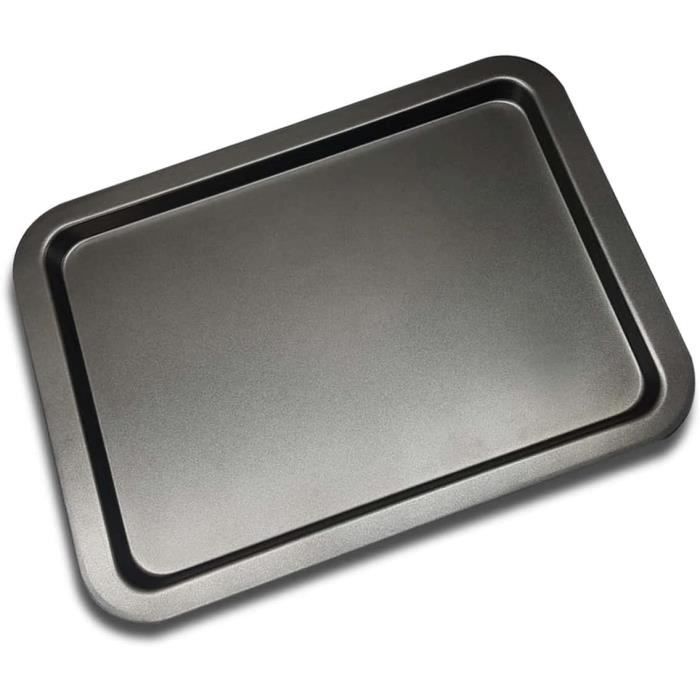 Plaque de cuisson pour four avec revêtement antiadhésif 38 x 27,5 x 2 cm En  acier carbone Surface plate Facile à nettoyer Par [208] - Cdiscount Maison