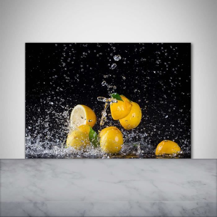 Tulup Panneaux De Cuisine Sur Verre - 100x50cm - Tracteur Sur Le Terrain