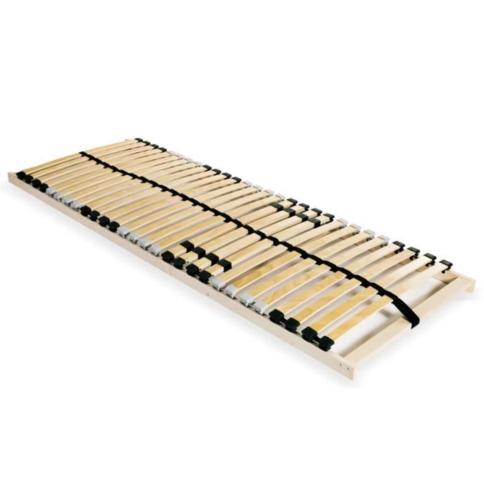 Sommier à lattes - Cadre à lattes pour Lit avec 28 lattes 7 zones - 80 x 200 cm Excellent *794215
