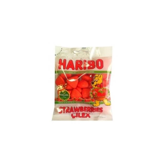 Fraise Tagada - Stawberries çilex - Haribo Halal - 80g - Cdiscount