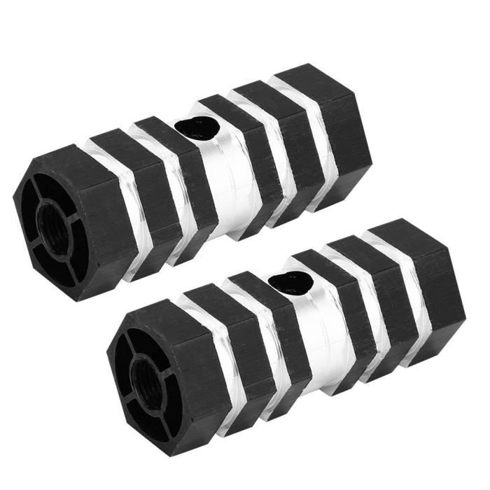 Paire De Pieds (pegs) BMX Noirs - Axe Compris - Fixation Universelle - Occasion