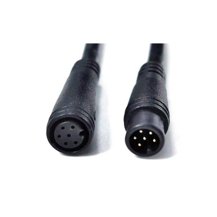 Connecteur DT 6 Broches étanche WOODGUILIN - Pour Auto, LED, IP68, Avec Câble 16AWG 20cm