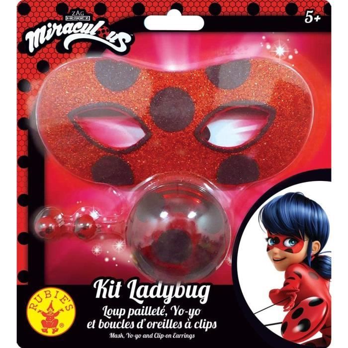 Miraculous-Loup pailleté Ladybug Rubie S : King Jouet, Accessoires  déguisements Rubie S - Fêtes, déco & mode enfants