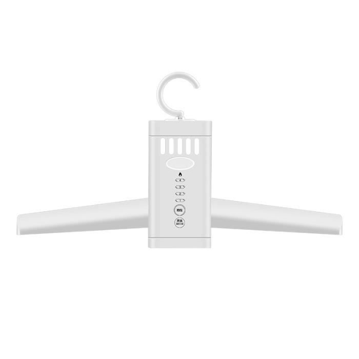 Séchoir à Linge Portable électrique Pliable - Température Réglable 30-60°C, Pour Voyages, Appartements, Hôtels