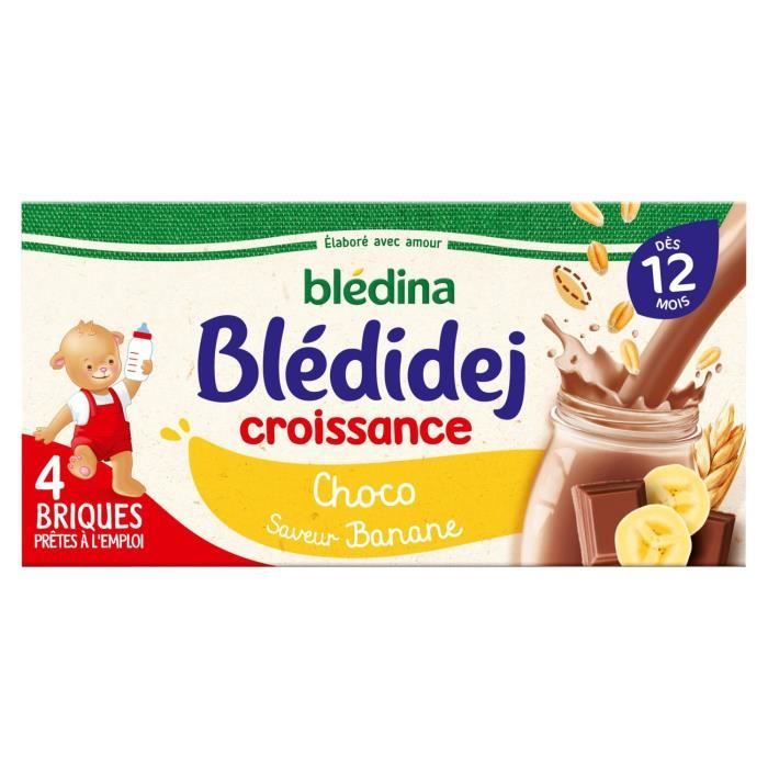 Lot De 10 Bledina Bledidej Croissance Choco Saveur Banane Lait Et Cereales Bebe Des 12 Mois 4 Briques De 250 Ml Achat Vente Cereales Bebe Lot De 10
