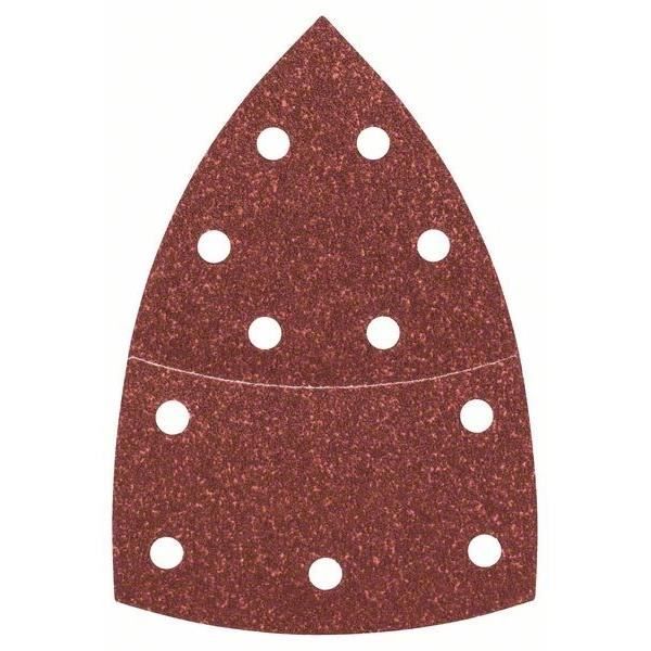 Feuilles abrasives BOSCH 102x62 93 Grain 80 Lot de 10 11 trous - vue 3