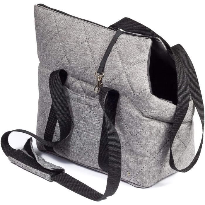 Meilleurs prix pour Sac de transport pour chiens Sac de transport pour chats, gris, Nouveau, S 34 x 22 x 26 cm, quilting