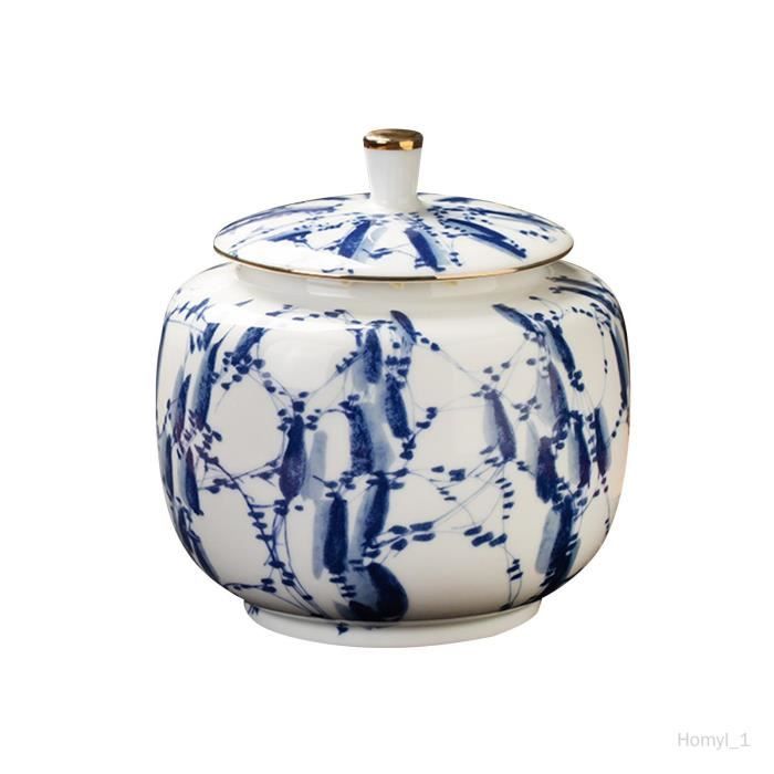 Ronyme Pot de stockage de thé en céramique Pot de gingembre avec