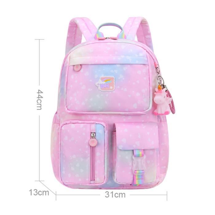 Sac d'école de haute qualité, grande capacité, joli sac à dos pour