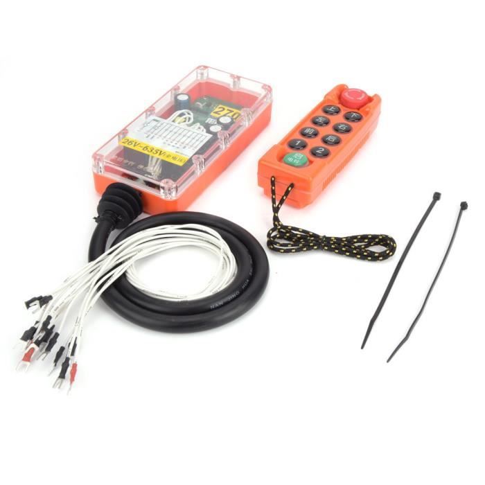 Le Commutateur De Télécommande Industrielle Sans Fil F21-E1B AC 380 V Est Une Telecommande Et Un Recepteur De Grue Pour Le Controle De Grue~p132080529