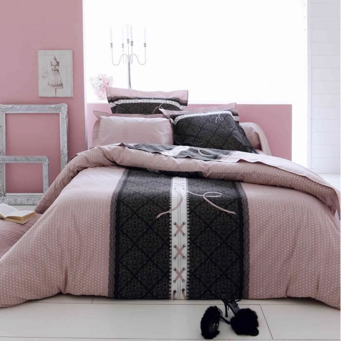 Housse de couette et une taie (140 cm) Glamour - Cdiscount Maison