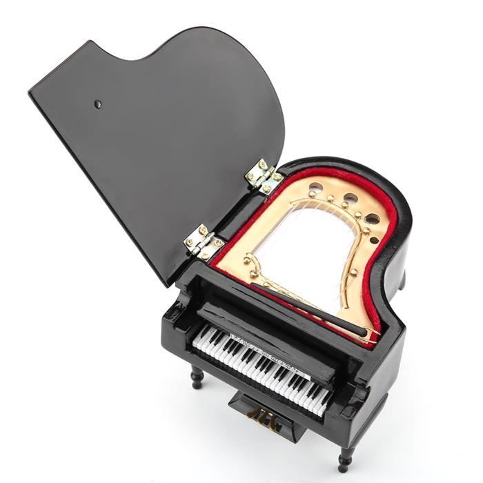 Milisten Piano Miniature – 11,5 Cm – Avec Tabouret Et Partition – Décoration Pour Maison De Poupée Ou Micro-scène