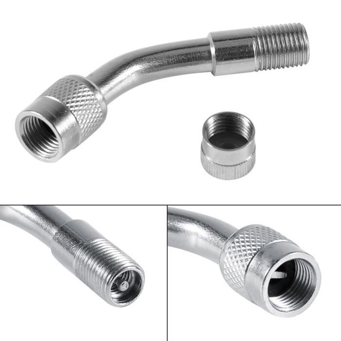Rallonge Tige Valve Prolongateur De Valve De Pneu à 135° - Adaptateur En Laiton Pour Gonflage Facile Voiture, Vélo, Camion Prolongateur Valve 135° Laiton Vélo Voiture